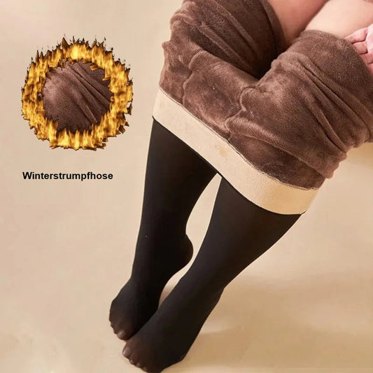 Winter Cellulite Ein-Naht Formende Fleece-Leggings