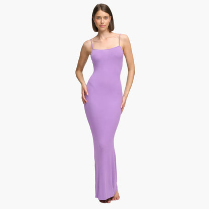 Geripptes Cami-Maxikleid
