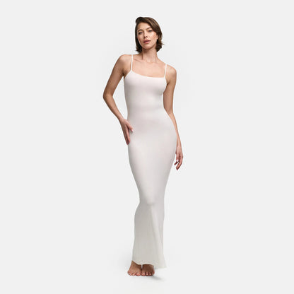 Geripptes Cami-Maxikleid