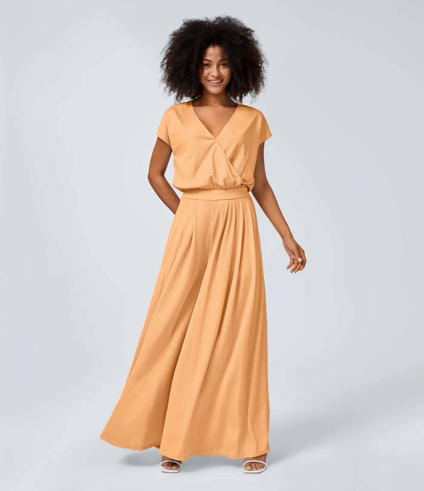 Jumpsuit mit V-Ausschnitt