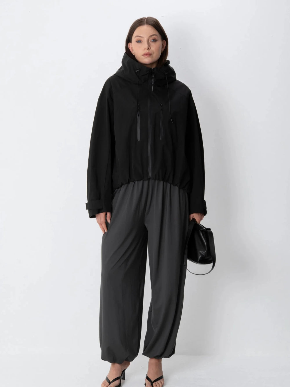 STM-TEX™ Einheitsgröße Kurze Oversize-Regenjacke