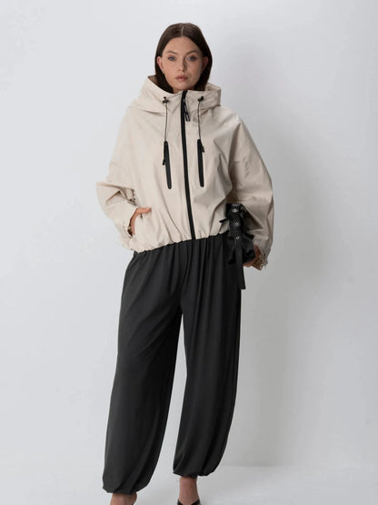 STM-TEX™ Einheitsgröße Kurze Oversize-Regenjacke