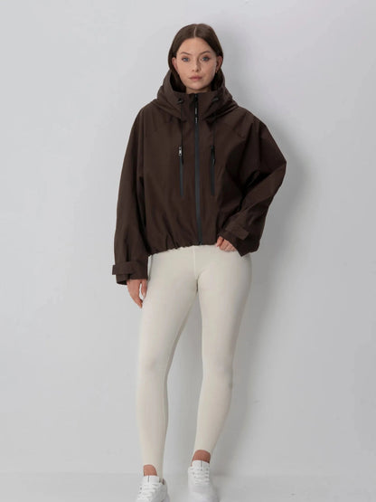 STM-TEX™ Einheitsgröße Kurze Oversize-Regenjacke