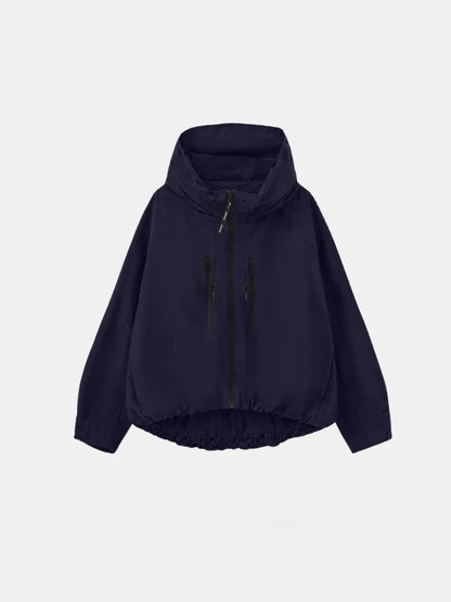 STM-TEX™ Einheitsgröße Kurze Oversize-Regenjacke